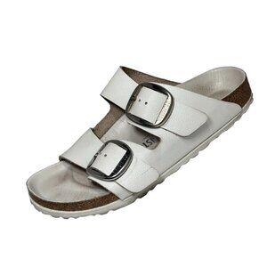 Women’s Birkenstock Arizona Big Buckle White Leather 38, US 8